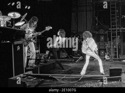 Queen. Live at Cardiff Castle Festival 10/09/1976 Stockfoto