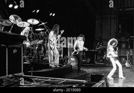 Queen. Live at Cardiff Castle Festival 10/09/1976 Stockfoto