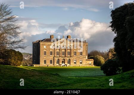 Castle ward, ein Gebäude des National Trust aus dem 18. Jahrhundert, in der Nähe des Dorfes Strangford in der Grafschaft Down, Nordirland. Stockfoto