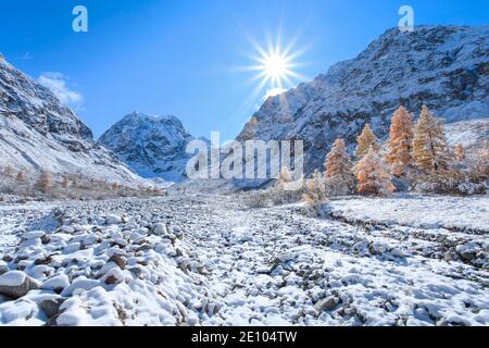 Mt. Collon, 3637 m, Arolatal, Wallis Schweiz Stockfoto