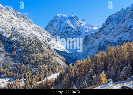 Mt. Collon, 3637 m, Arolatal, Wallis Schweiz Stockfoto