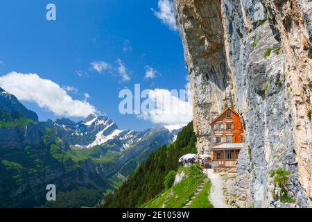 Äscher Wildkirchli, Appenzell Innerrhoden, Schweiz, Europa Stockfoto