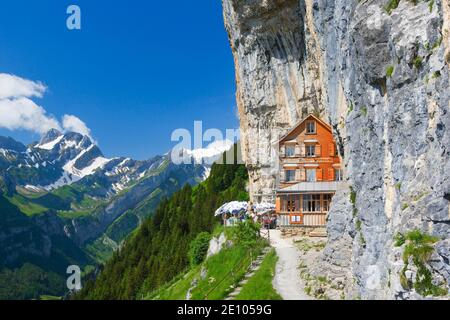 Äscher Wildkirchli, Appenzell Innerrhoden, Schweiz, Europa Stockfoto