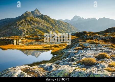 Gärstenhörner, 3189 m, Galenstock, 3586 m, Schweiz, Europa Stockfoto