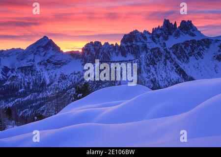 Antelao, Croda da Lago, Dolomiten, Italien, Europa Stockfoto