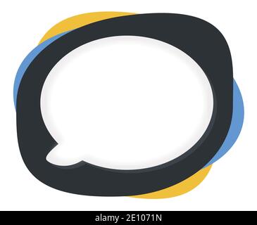 3D-Nachrichtenblase für Präsentationen. Einfache Vektorgrafik. Stock Vektor