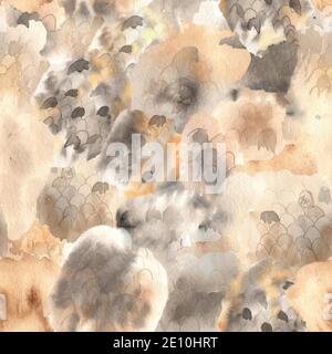 Abstraktes Wildtier-Hautmuster. Nahtloses Leopardenmuster, Tierdruck. Modern mit Ledermuster für Stoffdesign. Grauer Hintergrund. Natürliche l Stock Vektor