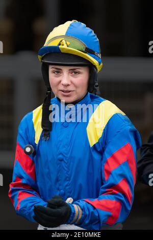 Bryony Frost - führende weibliche National Hunt Jockey Stockfoto