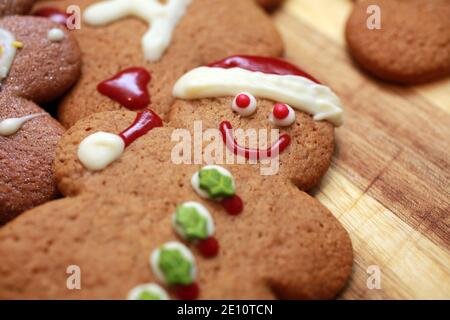 Lebkuchen Männer Kekse Stockfoto