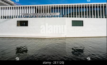Fassade der James-Simon-Galerie im S-Museum Berlin Insel Stockfoto