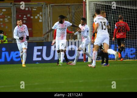 Benevento, Italien. Januar 2021. Franck Kessi während Benevento Calcio vs AC Mailand, Italienische Fußballserie EIN Spiel in benevento, Italien, Januar 03 2021 Kredit: Unabhängige Fotoagentur/Alamy Live Nachrichten Stockfoto