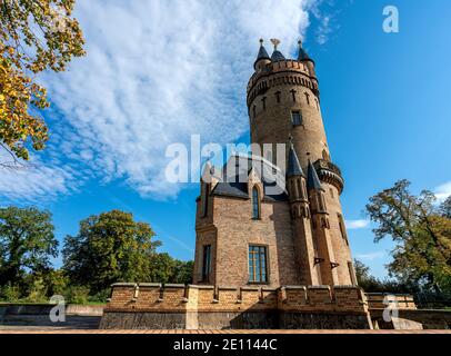 Der Flatow Tower Im Park Babelsberg, Potsdam Stockfoto