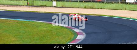Vallelunga, Italien 6. dezember 2020, Aci Rennwochenende. Wet Race Formel regionalen Rennwagen Herausforderung in Asphalt Track Kopie Raum Stockfoto