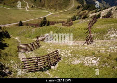 Schneebrücke, Wallmendingerhorn, Allgäuer Alpen, Vorarlberg, Österreich, Europa Stockfoto