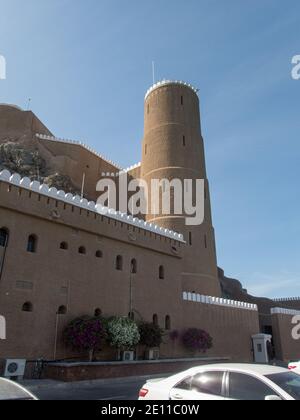 Muttrah Fort, Maskat, Oman, Arabische Halbinsel, Naher Osten Stockfoto