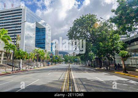 Venezuela kehrt am kommenden Montag, den 4. Januar, bis Sonntag, den 10. Januar, in die radikale Quarantäne zurück und nimmt aufgrund der Entwicklung das 7+7-Programm wieder auf Stockfoto