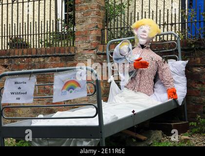 Goostrey Scarecrow Festival Stockfoto