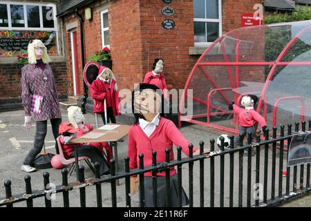 Goostrey Scarecrow Festival Stockfoto