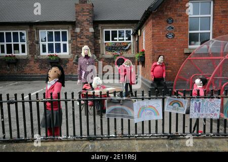 Goostrey Scarecrow Festival Stockfoto