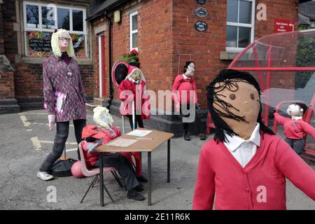 Goostrey Scarecrow Festival Stockfoto