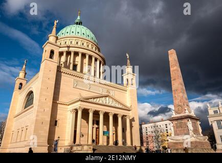 Nikolaikirche Am Alten Markt In Potsdam, Brandenburg, Deutschland Stockfoto