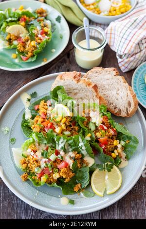 Frischer Salat Mit Couscous Stockfoto
