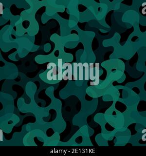 Woodland Sumpf Camouflage nahtlose Muster Hintergrund Vektor Illustration Stock Vektor