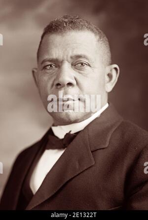 Booker T. Washington (1856-1915). Stockfoto