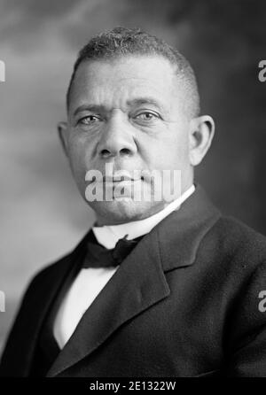 Booker T. Washington (1856-1915). Stockfoto