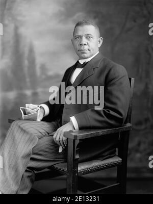 Booker T. Washington (1856-1915). Stockfoto