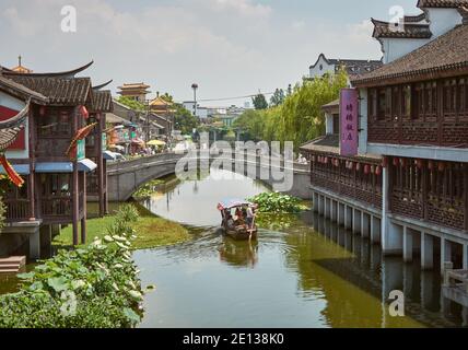 Fengjing, Shanghai, China - 28. Juli 2015: Fengjing Altstadt, Altstadt in Shanghai, China Stockfoto