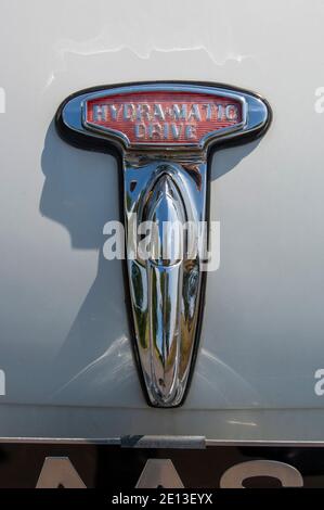 1950 Oldsmobile Rocket 88 für die panamerikanische Rallye vorbereitet Stockfoto