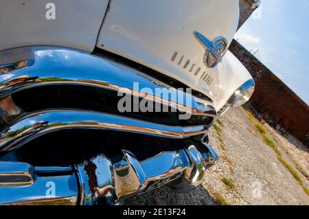 1950 Oldsmobile Rocket 88 für die panamerikanische Rallye vorbereitet Stockfoto