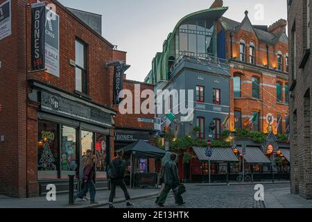 Essex Street. Dublin, Irland. Stockfoto