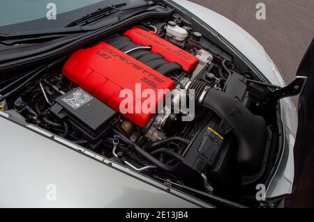 2005 Corvette Z06 amerikanischer V8-Sportwagen Stockfoto