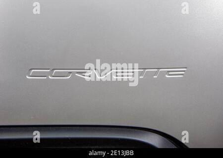 2005 Corvette Z06 amerikanischer V8-Sportwagen Stockfoto