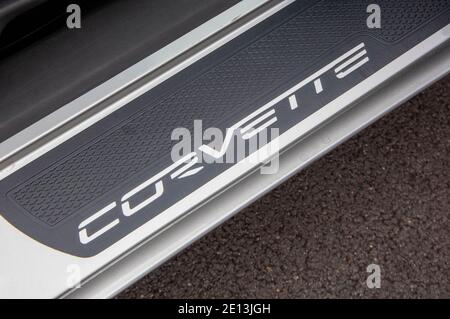 2005 Corvette Z06 amerikanischer V8-Sportwagen Stockfoto