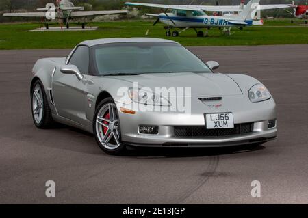 2005 Corvette Z06 amerikanischer V8-Sportwagen Stockfoto