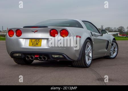 2005 Corvette Z06 amerikanischer V8-Sportwagen Stockfoto