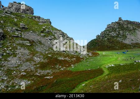 Valley of the Rocks, Lynmouth, Devon, England, Großbritannien Stockfoto