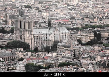 Kathedrale Notre-Dame De Paris Stockfoto