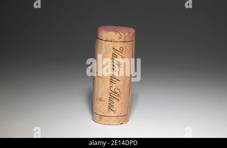 Chateauneuf du Pape Vallee du Rhone Französische Weinflasche Korken Stockfoto