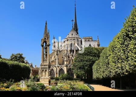 Kathedrale Notre-Dame De Paris Stockfoto