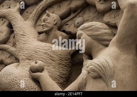 Sandkrippe, Jesolo Lido, Provinz Venedig, Italien Stockfoto