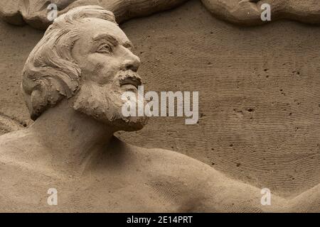 Sandkrippe, Jesolo Lido, Provinz Venedig, Italien Stockfoto