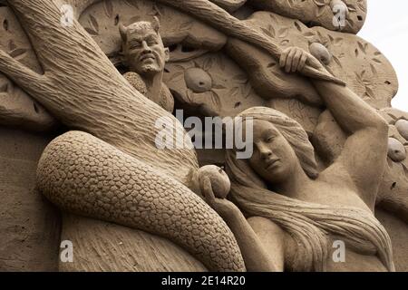 Sandkrippe, Jesolo Lido, Provinz Venedig, Italien Stockfoto
