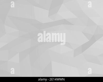 Nahtloser schöner polygonaler weißer und grauer Hintergrund Stockfoto