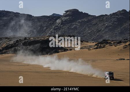 #514 Soltys Martin (cze), Schovanek David (cze), Sikola Tomas (cze), Tatra, Tatra Buggyra Racing, Camion, Truck, Aktion während der 2. Etappe der Dakar 2021 zwischen Bisha und Wadi Al Dawasir, in Saudi-Arabien am 4. Januar 2021 - Foto Eric Vargiolu / DPPI / LM Stockfoto