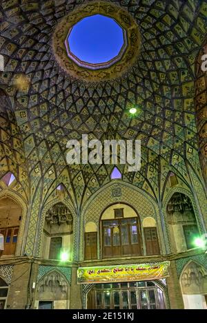 Aminoddole Caravansarai oder Timche Plaza, Kashan Basar, Kashan, Iran. Stockfoto