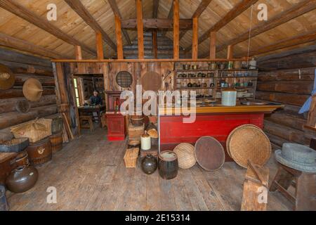 Kanada, British Columbia, Barkerville Historic Town & Park, Chinatown, Wa Lee Store Stockfoto